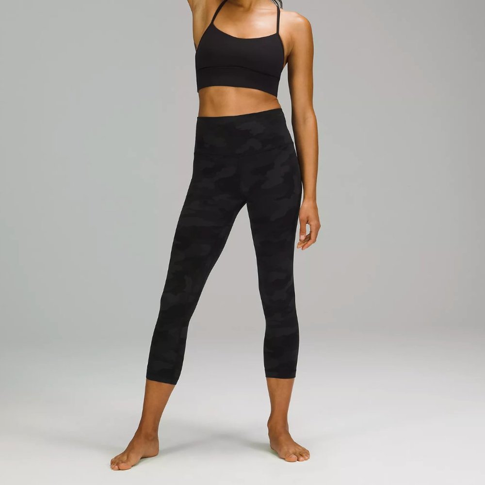 Lululemon Align Pant 25” in Heritage 365 Camo Deep Coal Multi